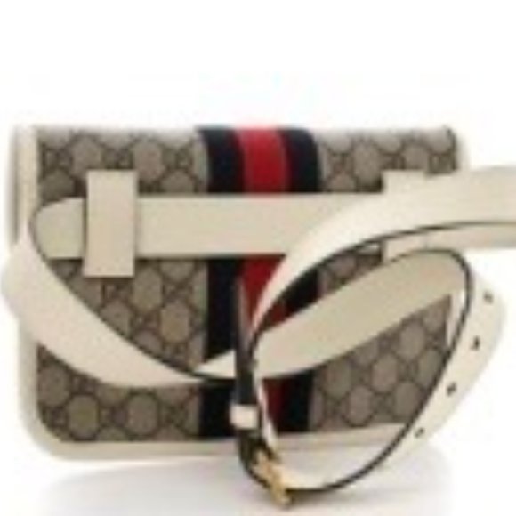 Gucci GG Supreme Monogram Web Small Ophidia Belt Bag NEW WITH DUST BAG - Picture 6 of 6